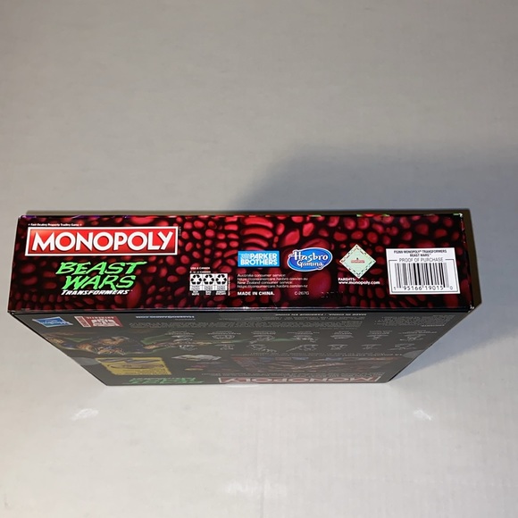 Hasbro Monopoly Beast Wars Transformers Board Game New - Picture 4 of 10